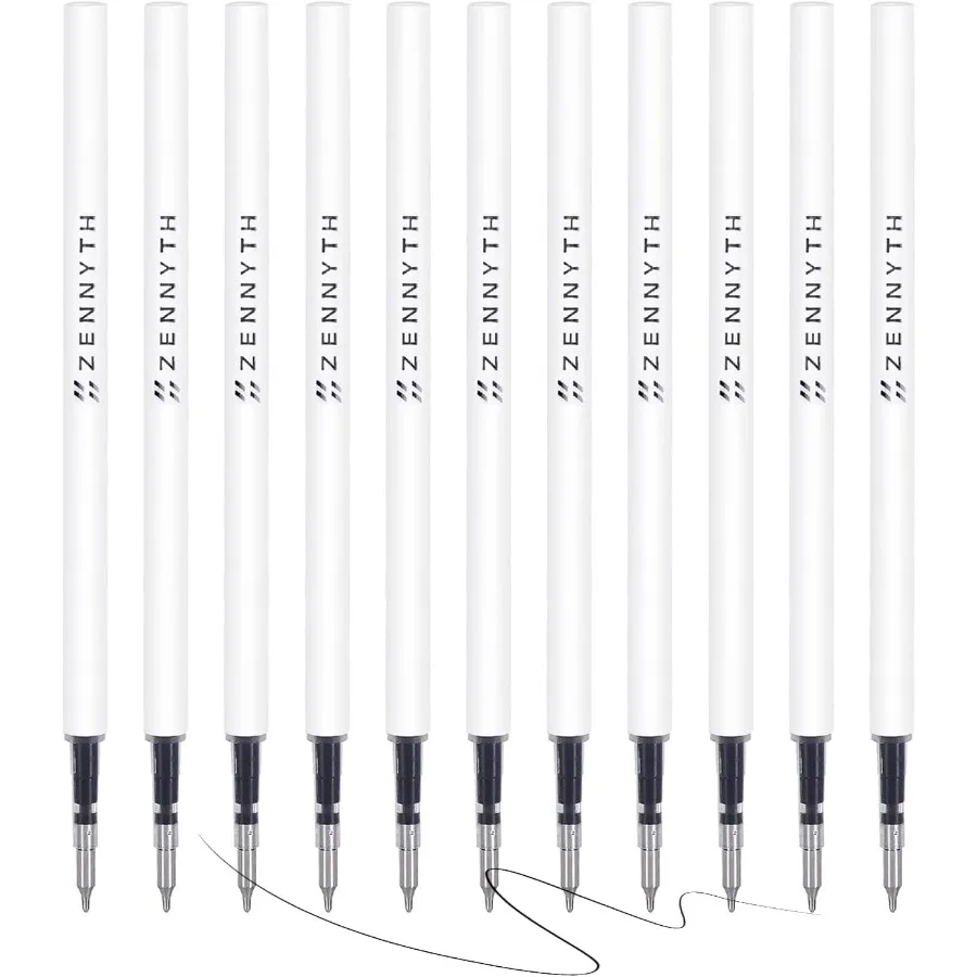 Wkłady do długopisów żelowych 4,3'' do długopisów klikowych, końcówka 0,5 mm, cienkopis, szybkoschnący tusz, kompatybilne z wkładami żelowymi Pilot G2 Origil, 1 sztuka