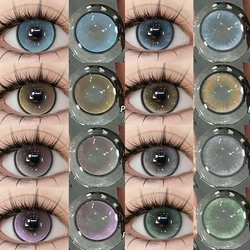 EYESHARE 1 Pair Natural Color Contact Lenses Korean Brown Lenses Beauty Fashion Gray Lense Blue Lenses with High Quality Lens