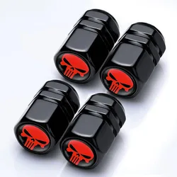 4Pcs Tire Valve Stem Caps, Universal Car Wheel Air Valve Dust Proof Covers for Cars, Trucks, SUVs, Bikes and Motorcycles