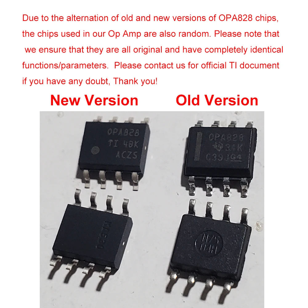 AkLIAM Original TI OPA828 Dual Single Op Amp Low-Offset Low-Drift Low-Noise Operational Amplifiers Op Amp Muses02 Replacement