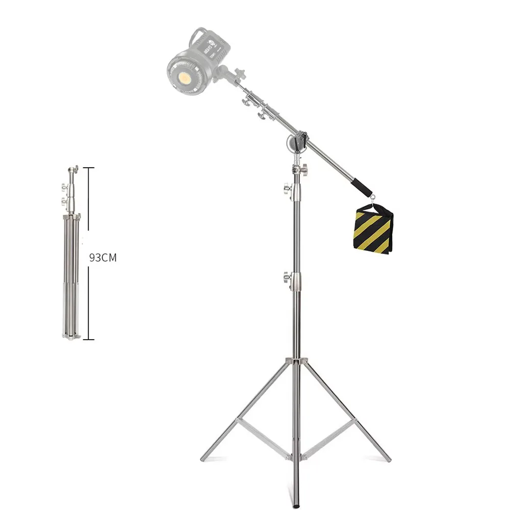 Light Stand 2.8m  Boom Arm 249cm  Reflector Holder Kit for Shooting Birds-Eye Photography Background Photography Stand Chromakey