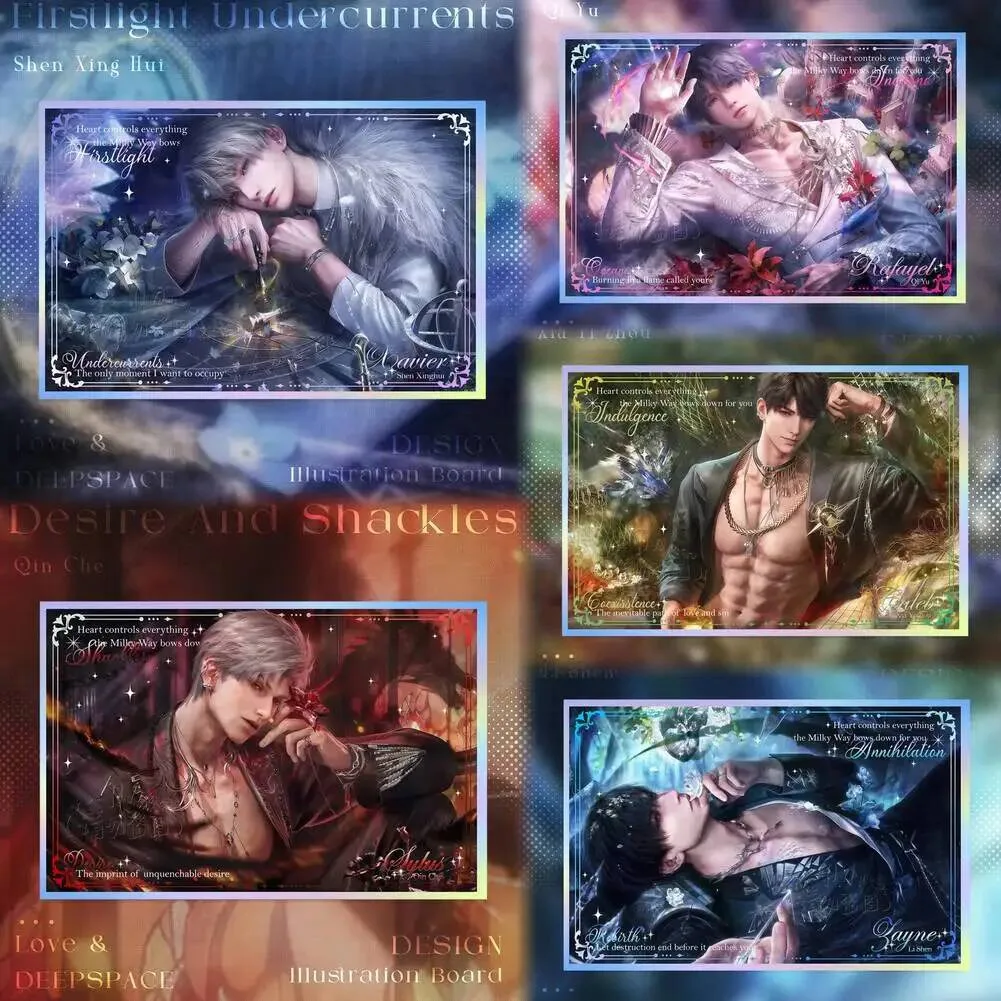 

NEW Love and Deepspace Cosplay Signature Card Desktop Ornament Sylus Rafayel Zayne Xavier Caleb Acrylic Colored Anime Paper