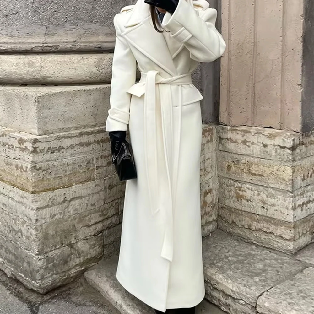 

Autumn Winter Commute Coat Women's Fashion Outerwear Stylish Casual Long Sleeve Coat For Business And Daily Wear