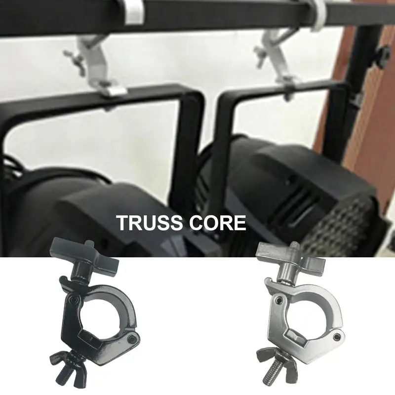 Dj Light Clamps Heavy Duty Aluminum Alloy Swivel Truss Clamps Lightweight Multifunctional Stable Stage Lighting Accessories For