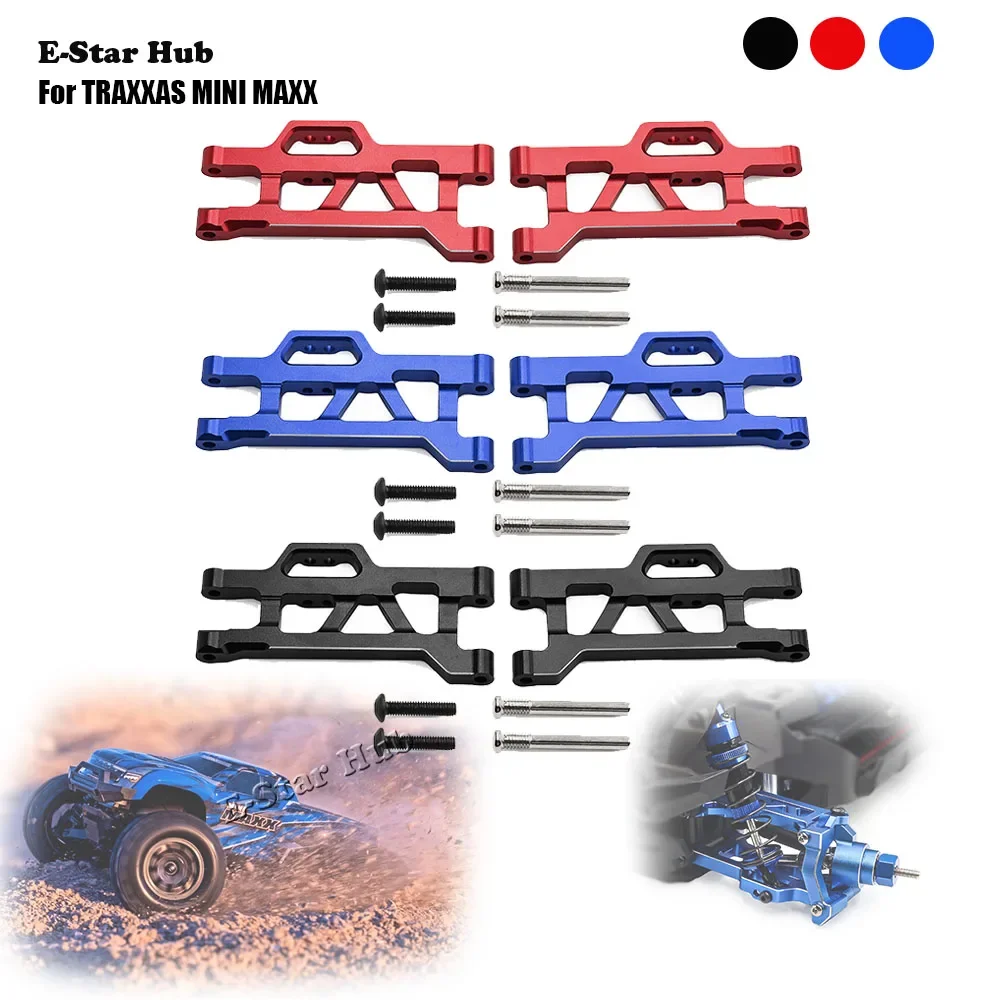 Brazo inferior delantero W236 para TRAXXAS MINI MAXX, Kit de piezas de mejora de Metal, accesorios OP para coche RC