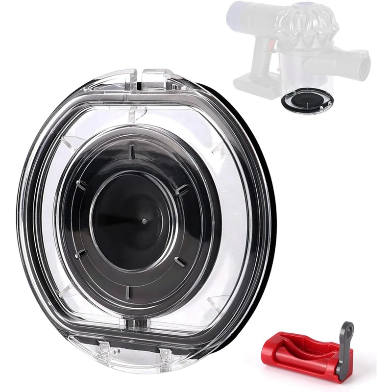 Peças de tampa para dyson v6 dc58 dc59 dc61 dc62 dc72 dc74 recipiente de poeira, aspirador de pó reservatório aba de chão