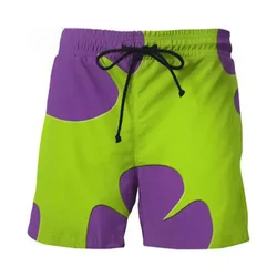 Harajujku Summer 3D Sweets Doughnut Printing Beach Shorts Donut Flowers Graphic Swimming Trunks Kid Fashion Board Shorts Clothes