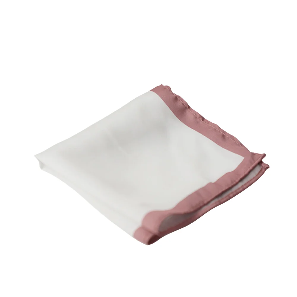 

Модный корейский мужской костюм, карманный квадратный полиэстер, белый деловой костюм, носовой цвет, край, винтажное нагрудное полотенце, носовой механизм для банкета