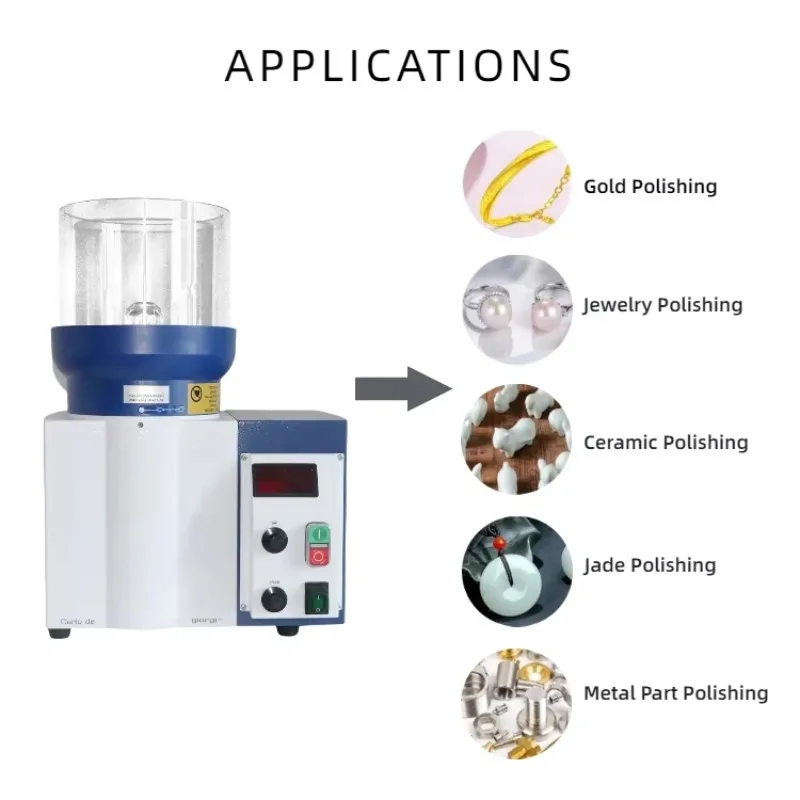 Jewelry Polisher Tools Magnetic Tumbler 3 In 1 Jewelry Polishing Machine With Adjustable Speed For Jewellery Gold