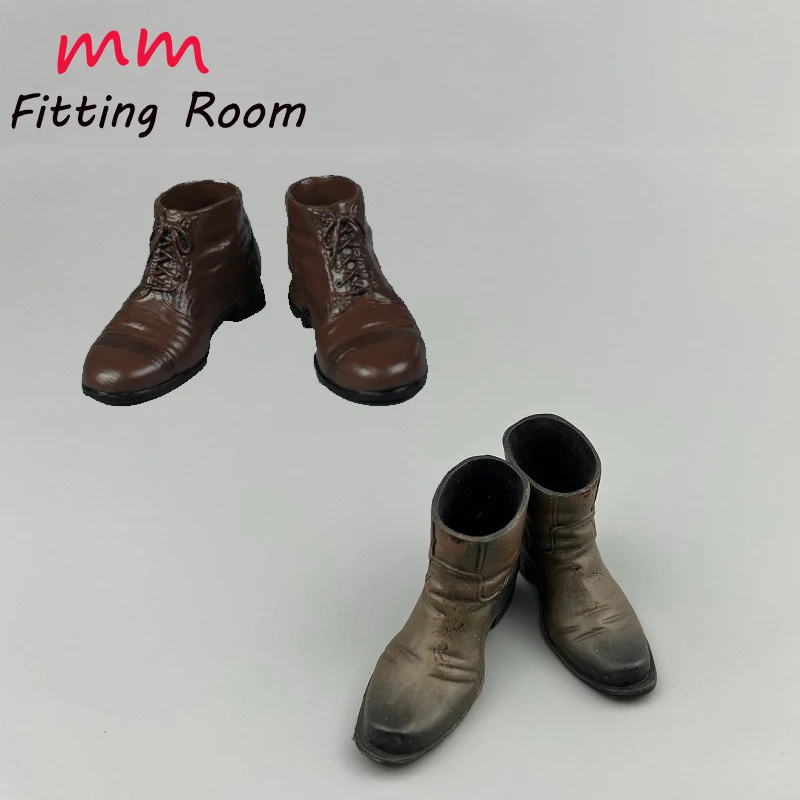 sapatos-para-bonecos-masculinos-em-escala-1-6-botas-de-couro-marrom-vintage-modelo-de-botas-curtas-retro-com-cadarco-adequado-para-corpo-de-figura-de-acao-de-12''