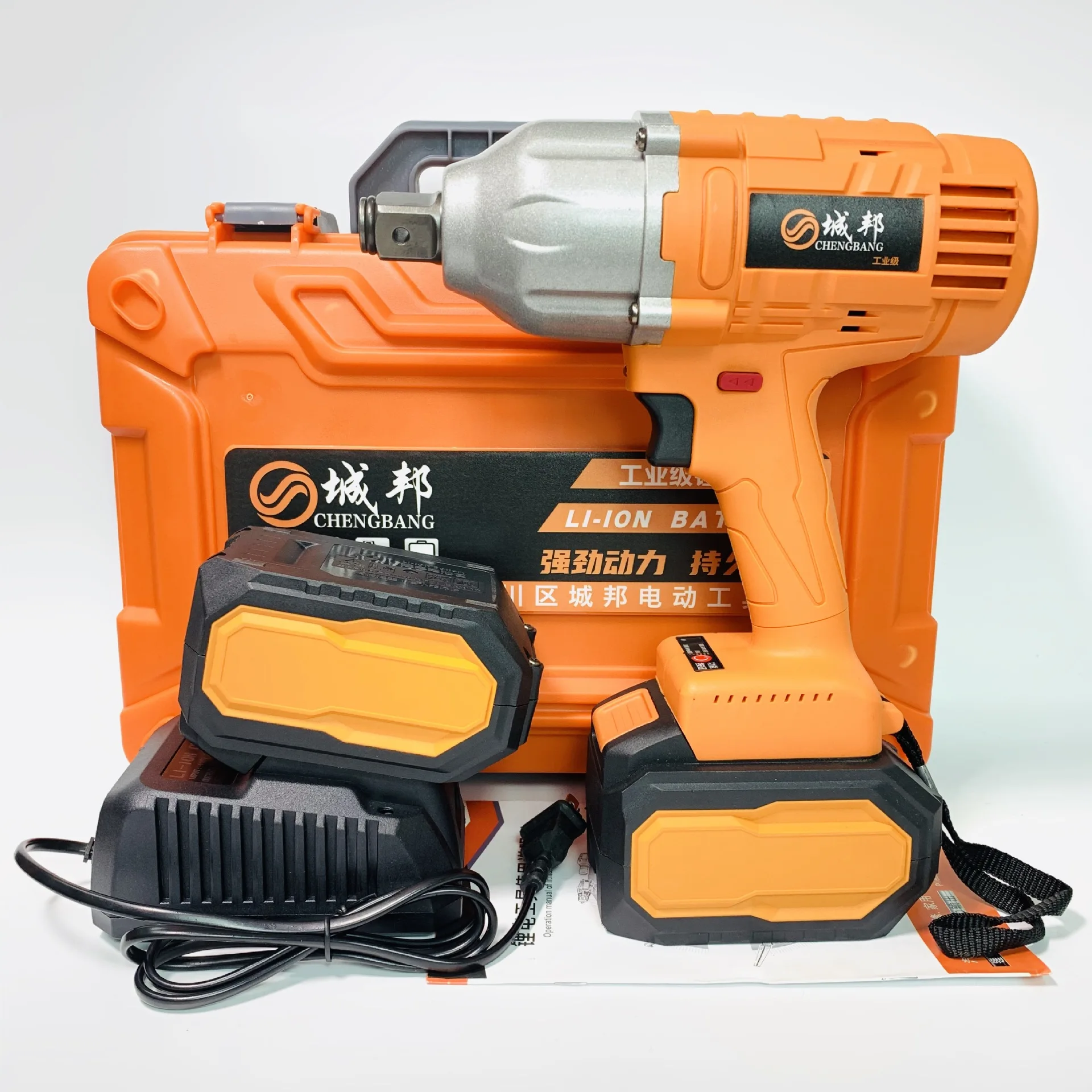2000N.m อุตสาหกรรมแบตเตอรี่ลิเธียมแบบชาร์จไฟได้แรงบิดสูง Brushless ประแจผลกระทบไฟฟ้า 3/4 "High Power Heavy Duty ประแจไร้สาย