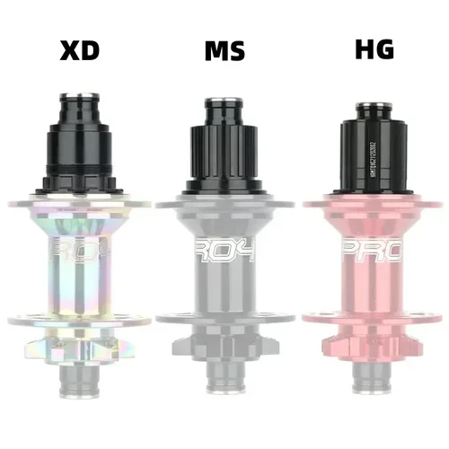 Imagen 2 del producto HASSNS PRO7 Adaptador de buje de bicicleta HG/XD/MS Unidad de cuerpo de buje de bicicleta QR/THRU Endcap para 135X10 142X12 Accesorios de bicicleta