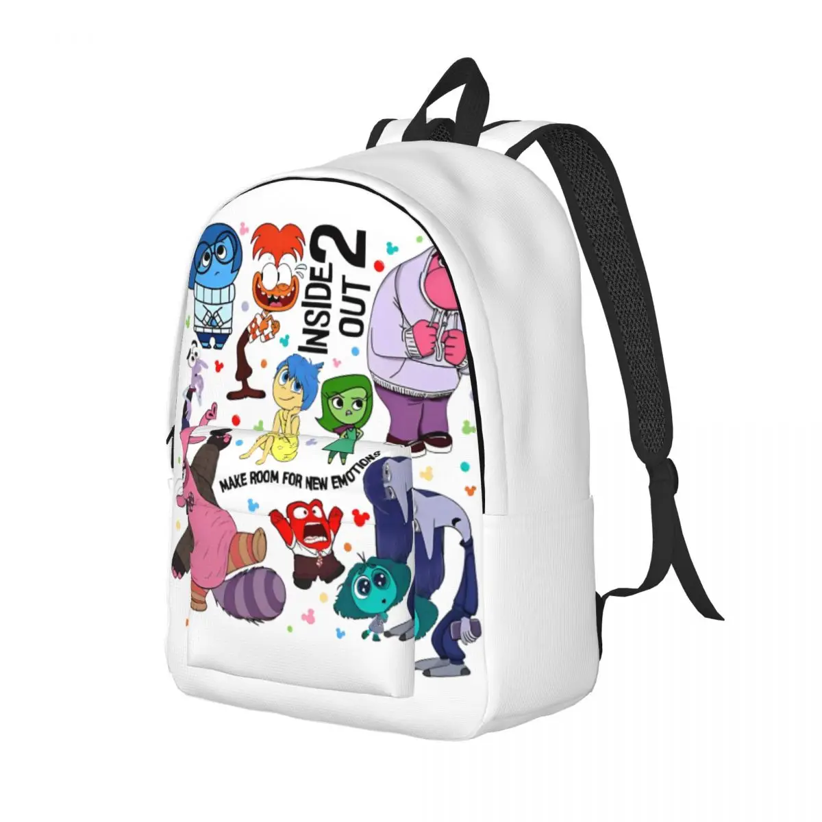 Inside Out 2 Movie-mochila de lona para adolescentes, morral de viaje para estudiantes de secundaria primaria, 2024