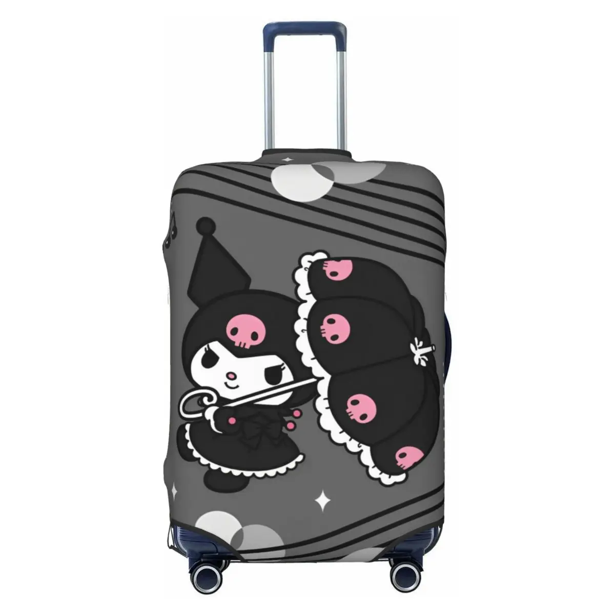 

Kuromi Cartoon Anime Animal Suitcase Cover Business Vacation Useful Luggage Accesories Protector