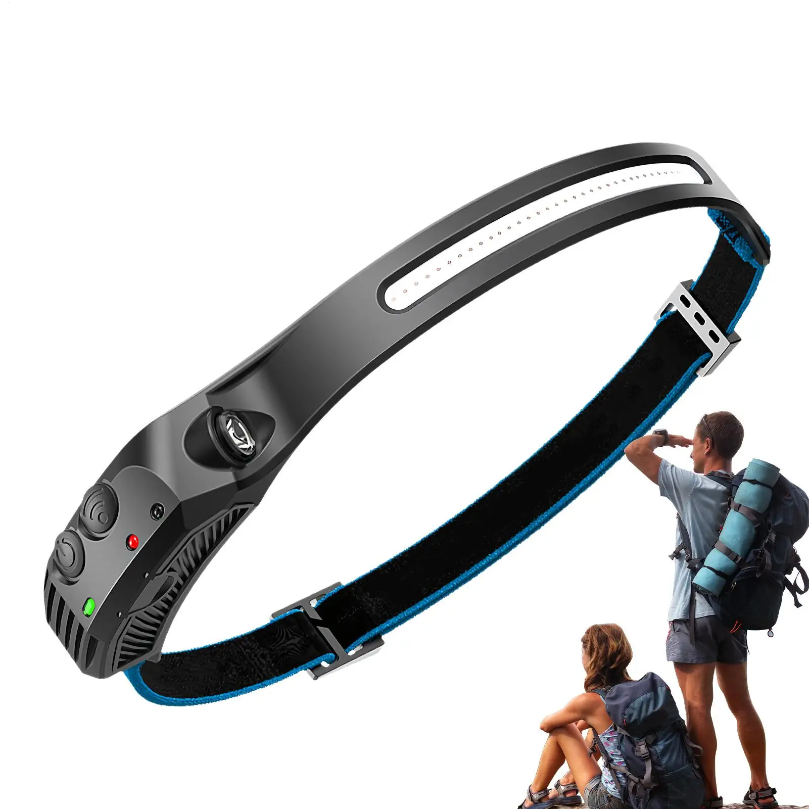 

Светодиодный налобный фонарь с датчиком движения, перезаряжаемый, суперяркий, для кемпинга, для взрослых, для рыбалки на открытом воздухе