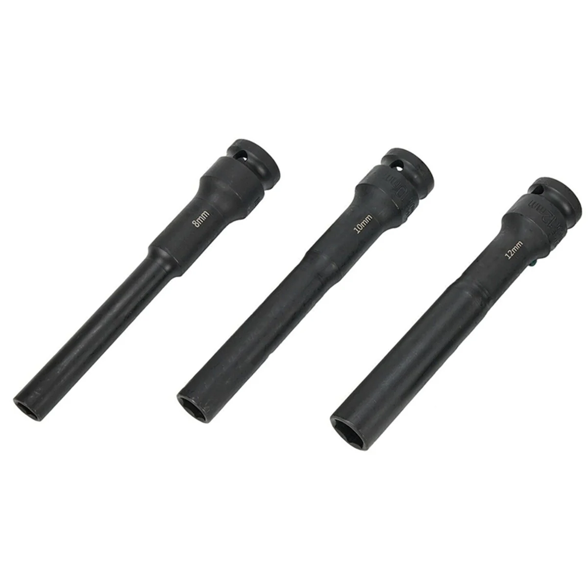 A002 3PCS 1/2 드라이브 육각 소켓 헤드 임팩트 렌치 8/10/12mm 어댑터 스패너 변환기 공압 공기 도구 용 사각형 구멍