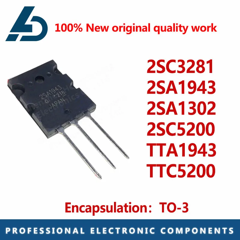 5PCS package TO-3 2SC3281 2SA1943 2SA1302 2SC5200 TTA1943 TTC5200