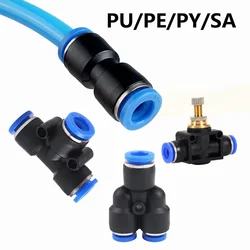 Pneumatic fittings actuator Straight Type plastic hose quick couplings air valve Air Water Hose connector Tube pipe Connector