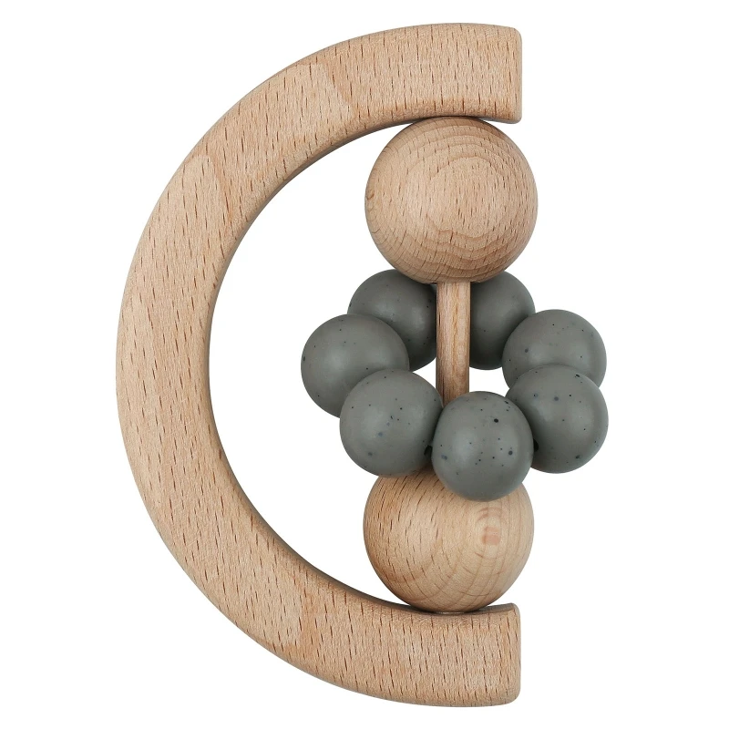 Infant Handhold Shaking Wooden Teething Toy Rattle Educational Baby Music Rattle Crib Toy Newborn 3m+ Grabbing