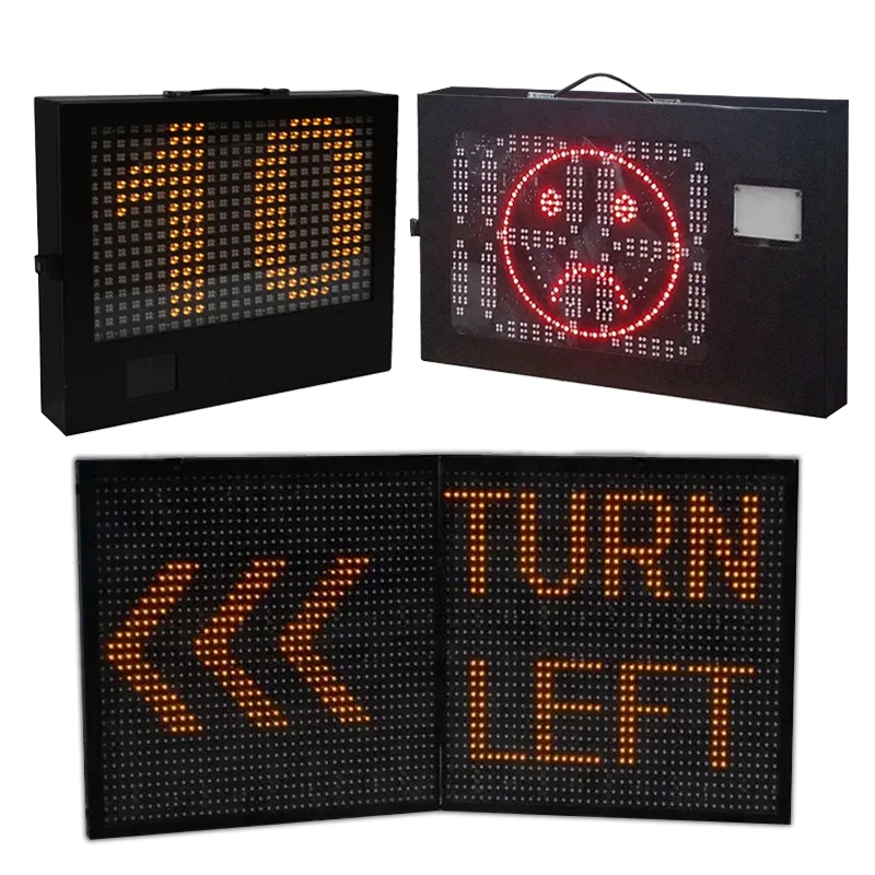 

VMS Portable Foldable Radar Speed Screen LED Road Traffic Dynamic Message Sign