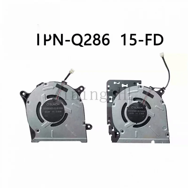 Laptop Cooling CPU GPU Fan For HP TPN-Q286 15-FD N44110-001 N44109-001 Independent graphics version
