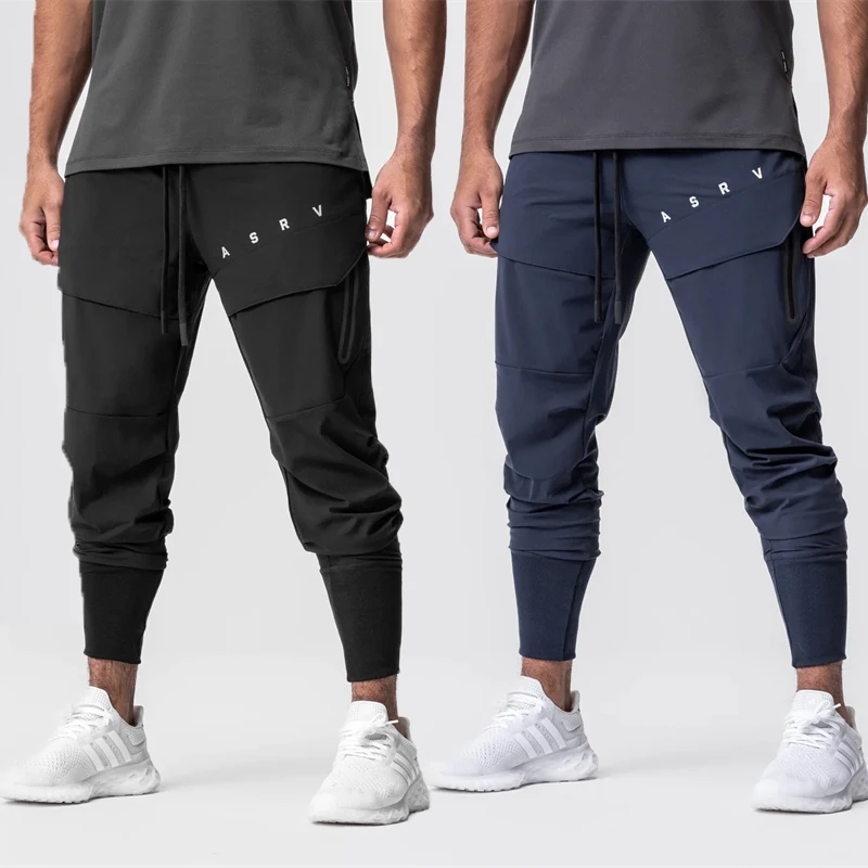 Jogger Tech High Rib Sweatpants New Summer Sports Fitness Quick Drying Breathable Casual Pants Outdoor Mountaineering Trousers