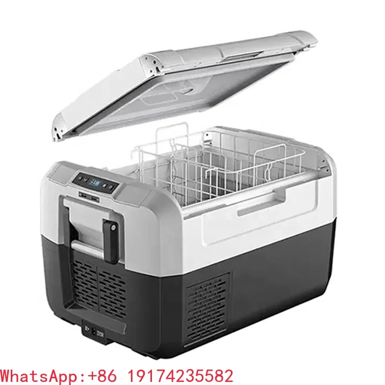 

Hot Selling 35L Big Capacity Mobile Fridge Portable Camping Fridge 12V 24V Outdoor Fridge for RV Marine Camper Suv