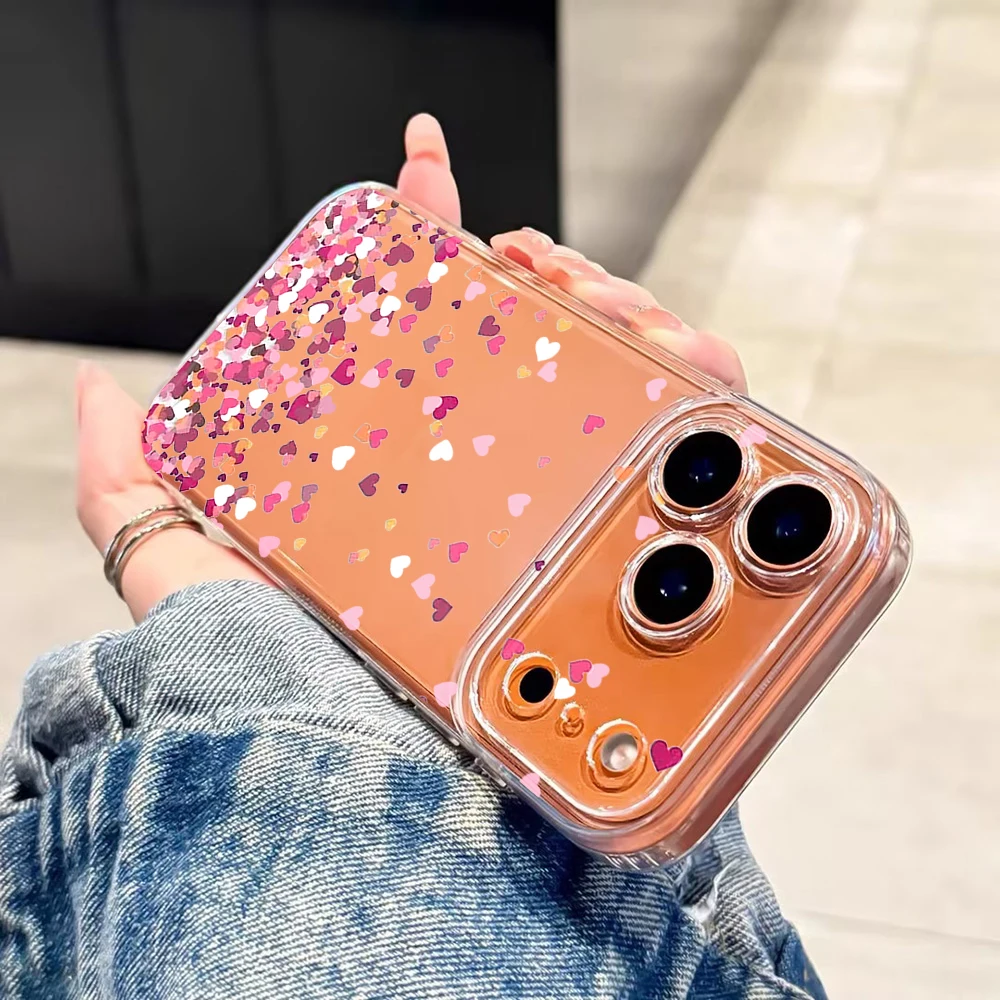 Gradient Heart Confetti Clear  - Phone Cases Xiaomi Redmi 12 评论和价格