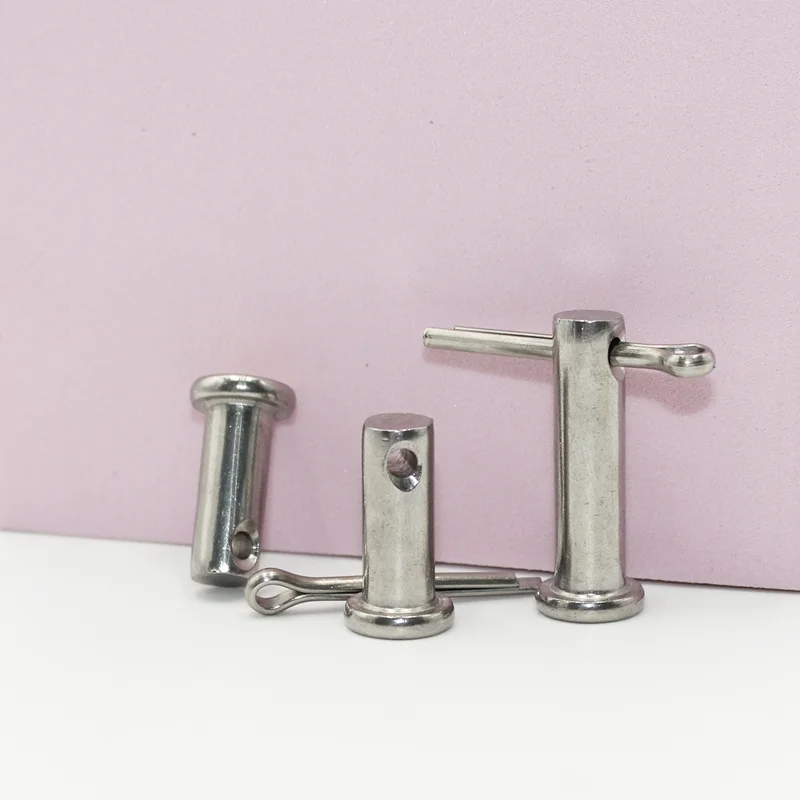 A2 304 Stainless Steel With Hole Pin Shaft Cotter Pin Set M3 M4 M5 M6 M8 M10 Flat Head Cylindrical Pin Plug Pin Positioning Pin