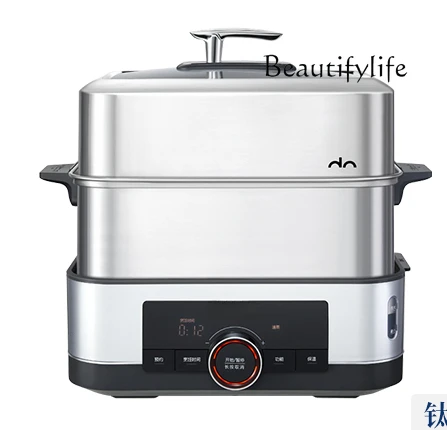 

Electric steamer, steam pot, saucepan, household multi-functional steaming and stewing integrated steamer