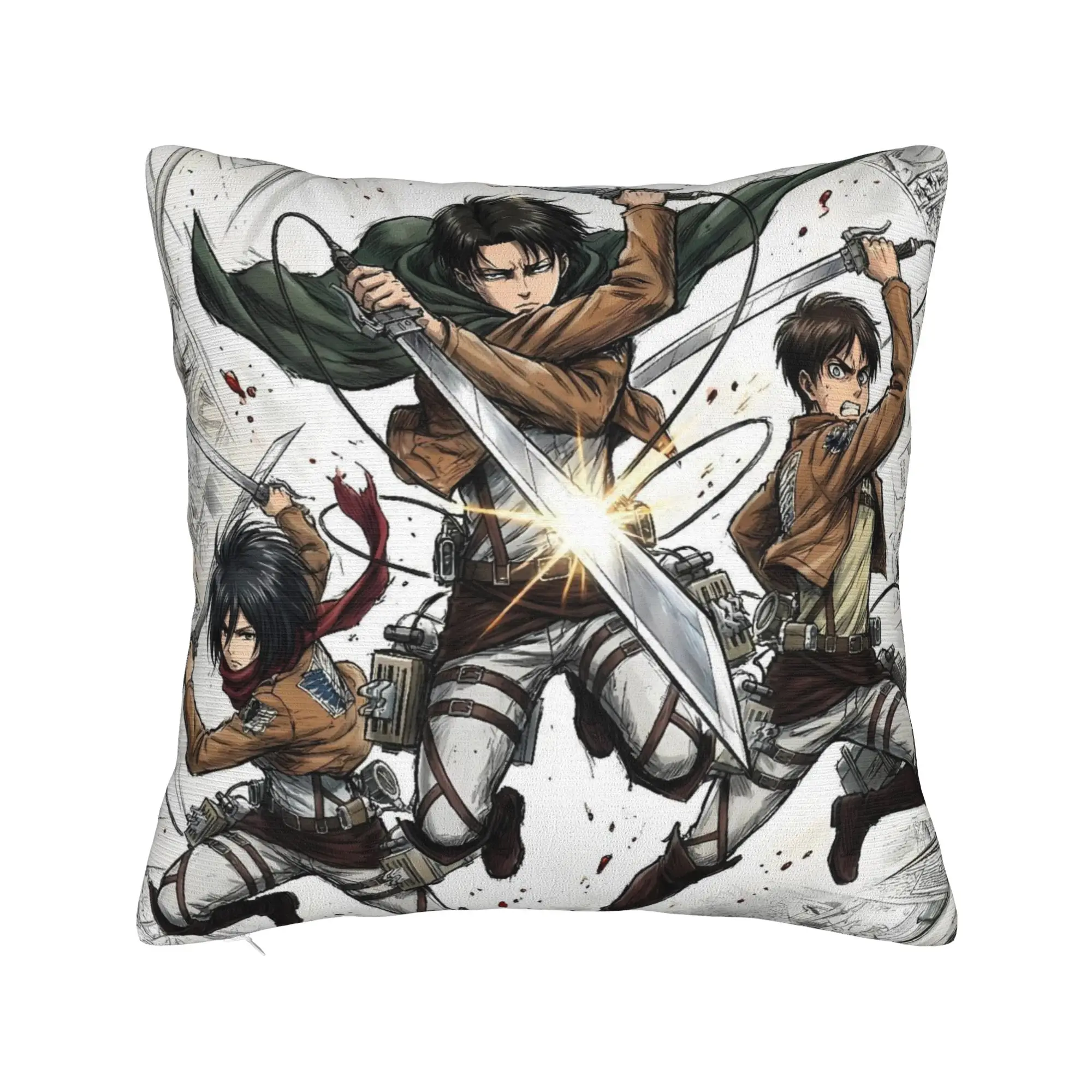 Attacks on Titans Pillow Case  Print Pillow Cover For Wedding Party Home Decor Fashion Cushion Cover