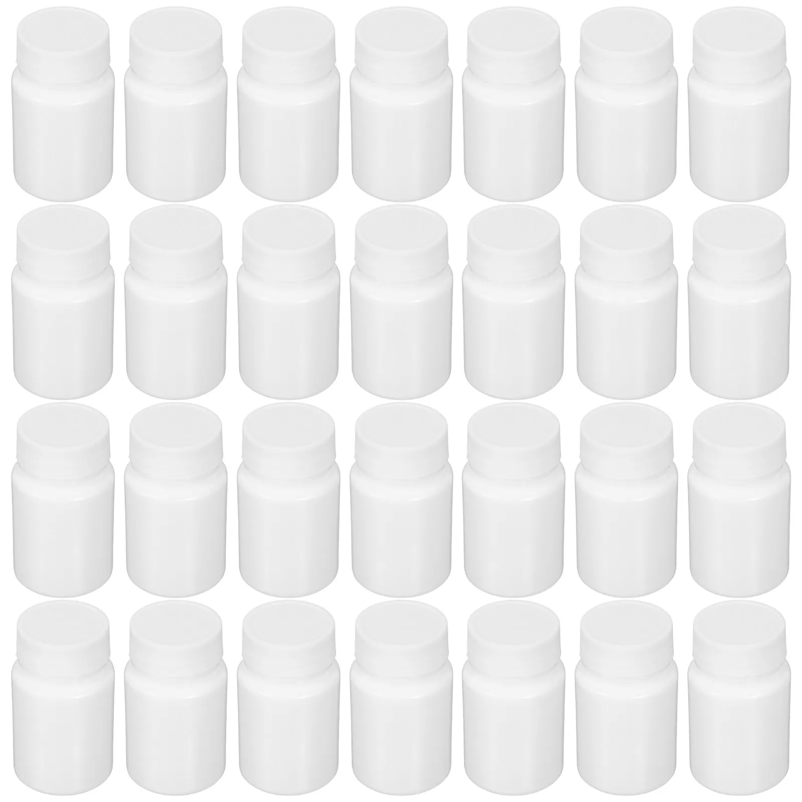 

100Pcs Medicine Storage Bottles Mini Portable Pill Bottle 30Ml Small Airtight Screw Cap Leakproof Container