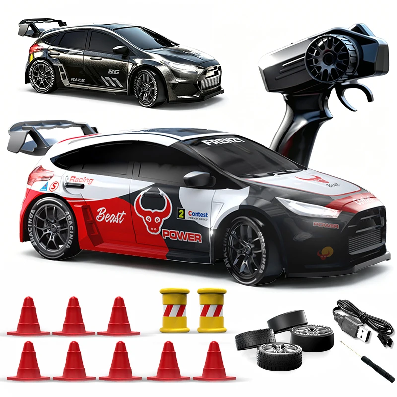 SG716 1/24 4WD RC Drift Car Electric Simulated Rally Racing Cars High Speed Remote Control Car LED Light Vehicle Toys Boys Gifts