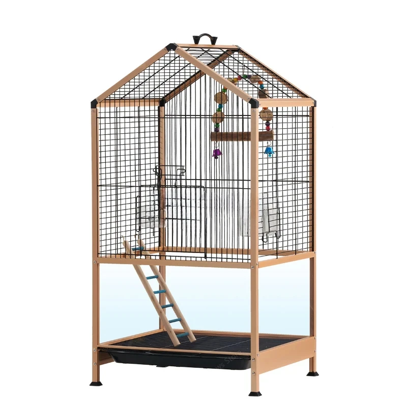 Large Luxury Villa Bird Cages Parrot Breeding Park Outdoors Portable Canary Bird Cages Bath Cage Oiseau Birds Supplies WZ50BC