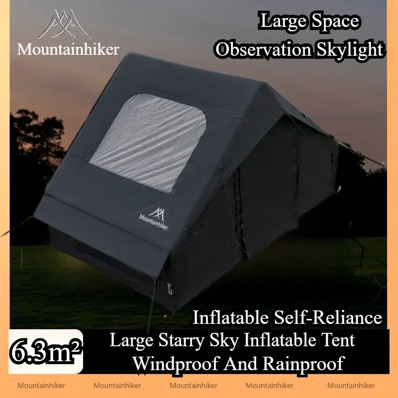 MOUNTAINHIKER Extra Large Inflatable Tent 3-6 Person Family Camping Tent with High-Quality Windproof and Spacious Interior image 2