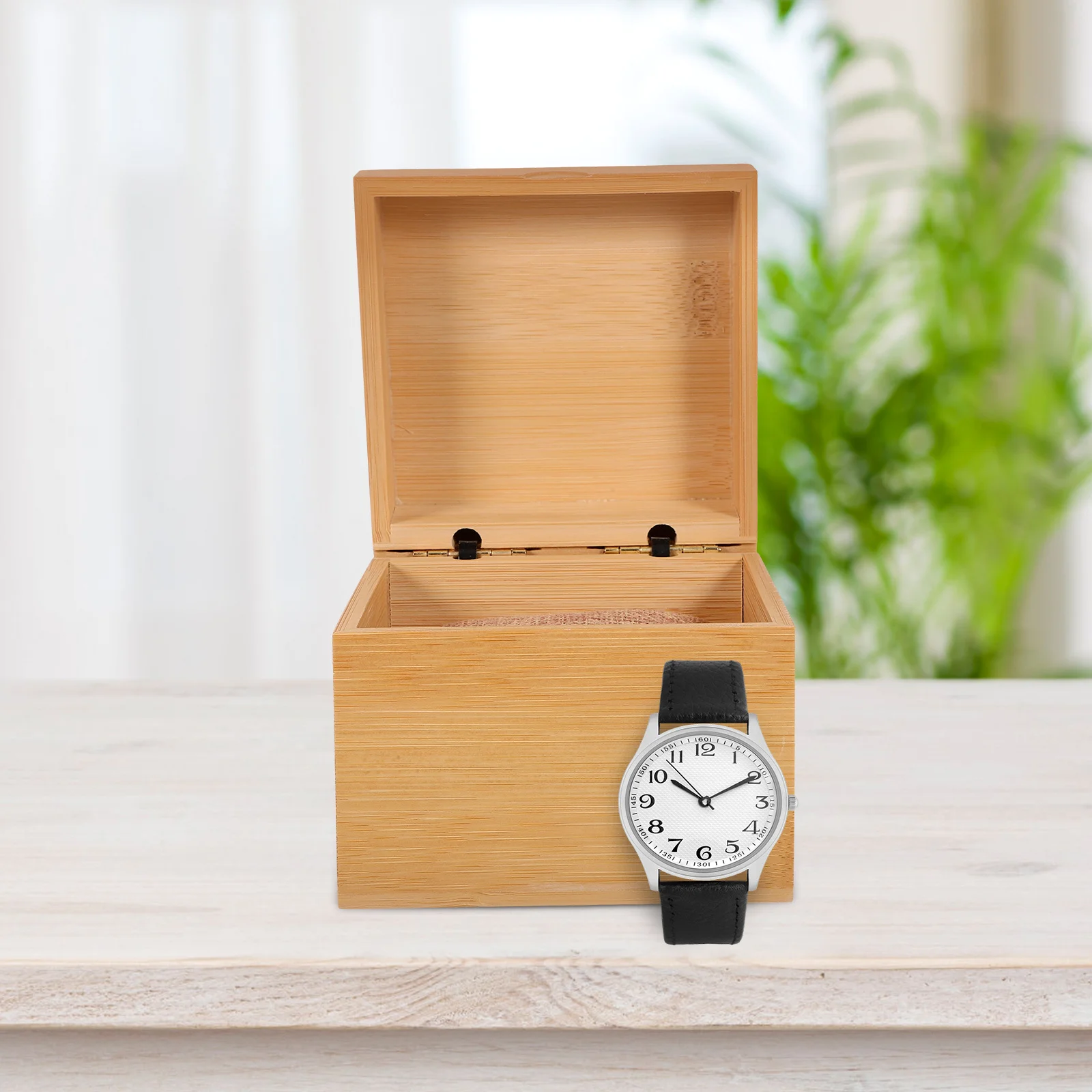 

Bamboo Single For Men Organizer Watch Display Case Jewelry Box Gift Watch Collection Box For Men Packing Organizer