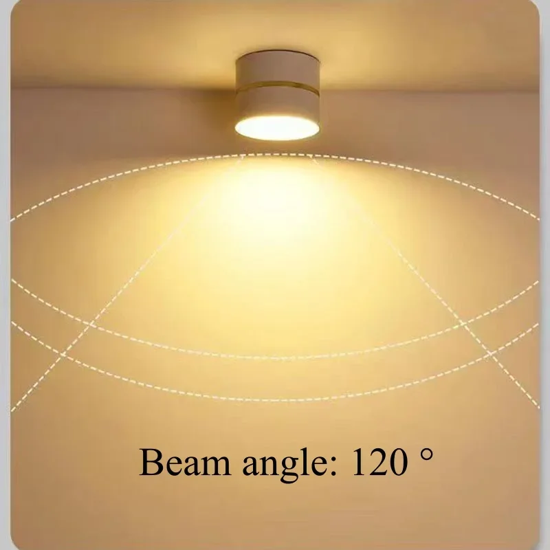 سطح شنت عكس الضوء LED النازل 9W12W15W18W20W24W المضادة للوهج مصباح السقف مصابيح كشاف صغيرة الحجم للإضاءة المنزلية AC90 ~ 260V