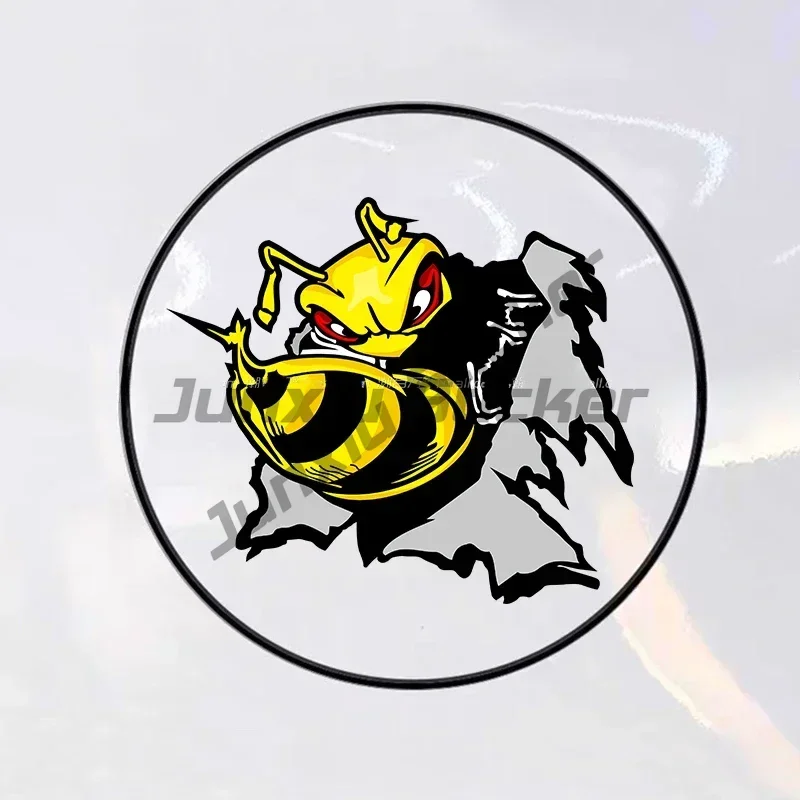 Car Stickers Angry Bumblebee Motorcycle Stickers Waterproof for Motorbike Fuel Tank Helmet Fairing Electric Scooter Vinyl Decals