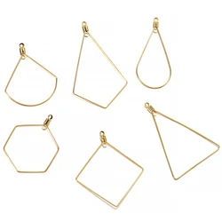 10/20Pcs Stainless Steel Earrings Geometric Shape Pendants Connector Findings Clasps Hooks for DIY Jewelry Making Accessories