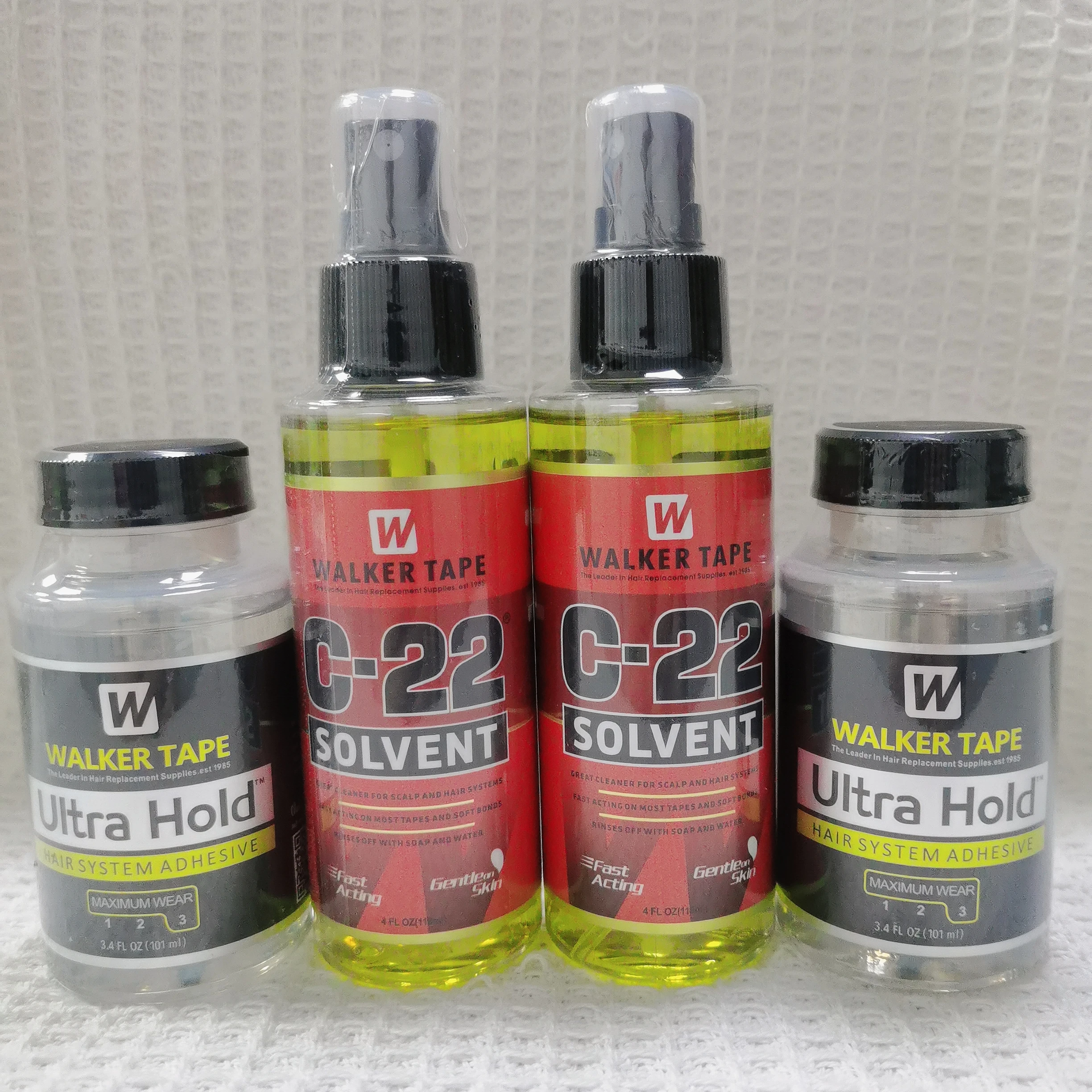 2PCS Invisible Lace Glue Set with Extra Hold Waterproof for Lace Front Wig Installation Kit with Glue Remover Hair Accessories