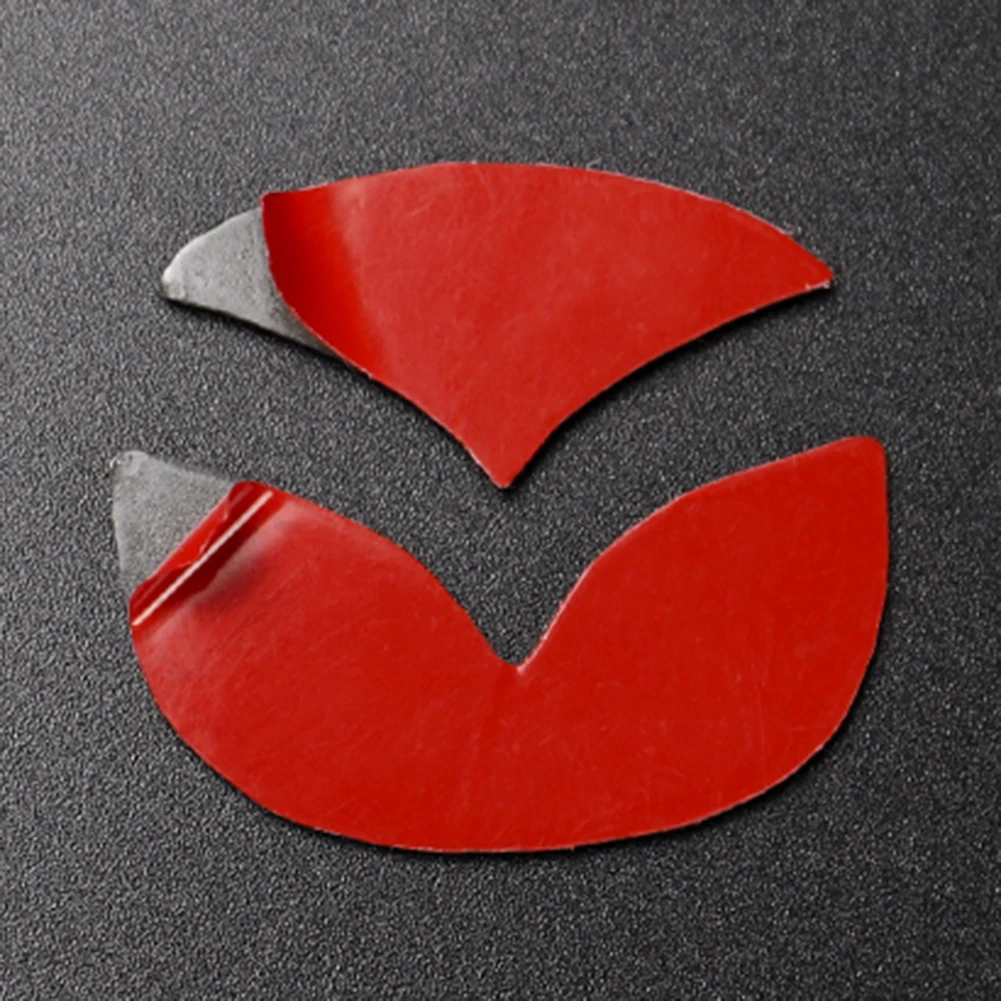 غطاء مركز عجلة القيادة من ألياف الكربون ، ملصقات زخرفية ، ملحقات الشارات الداخلية ، مازدا لا ، أتينزا ، ، من 1-4