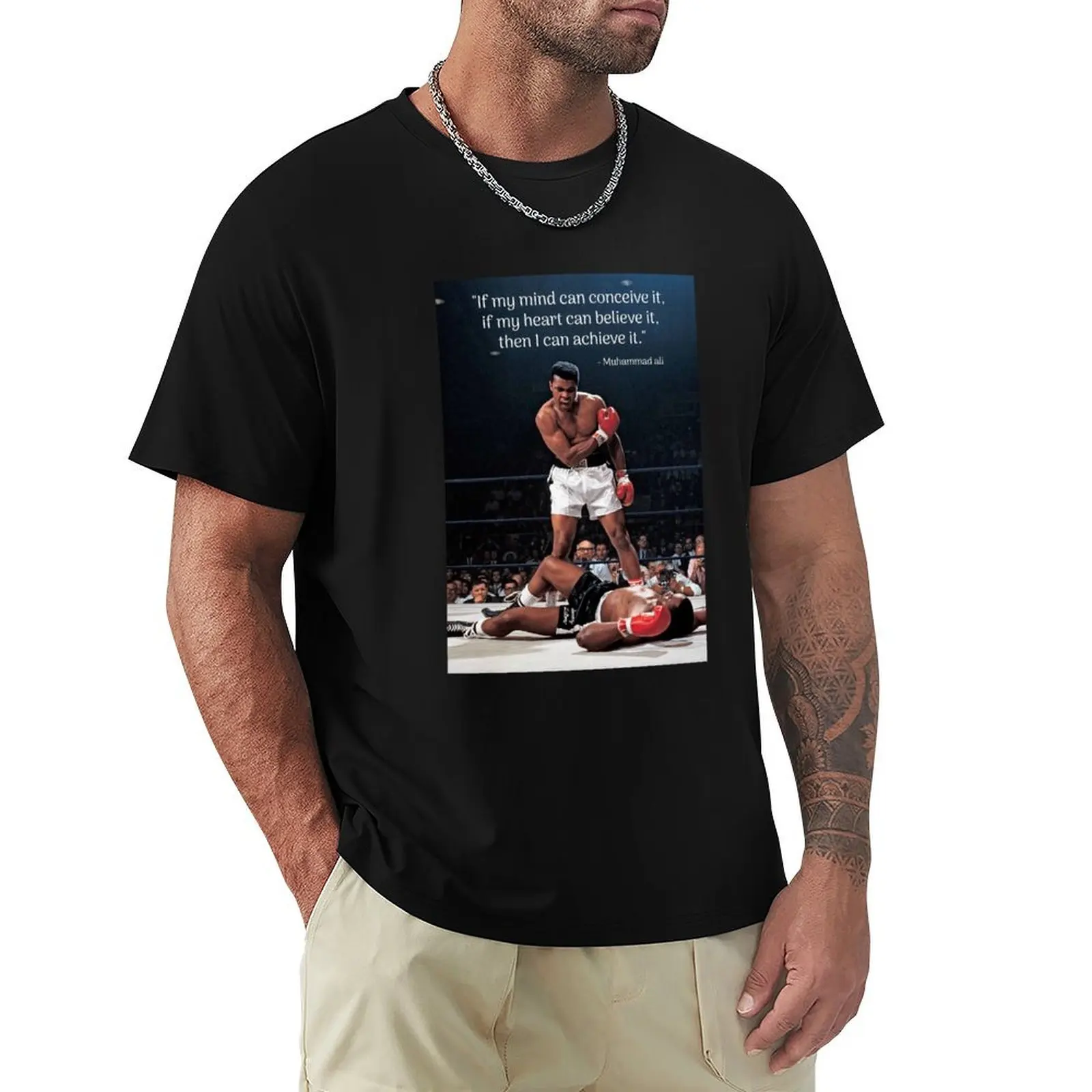 

Ali Motivational T-Shirt customs blue lock shirts graphic mens cotton t shirts
