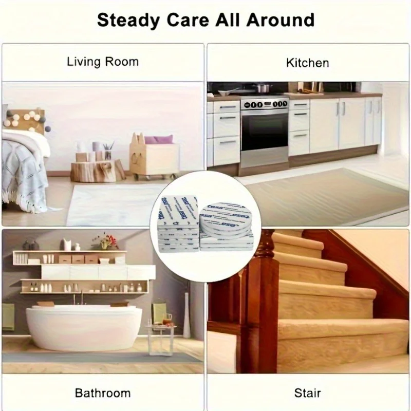 30 Pcs Strong Double Sided Foam Tape 3mm Thick EVA Adhesive for Wall Floor Plastic Door Car Home Office Heavy Duty Mounting S...