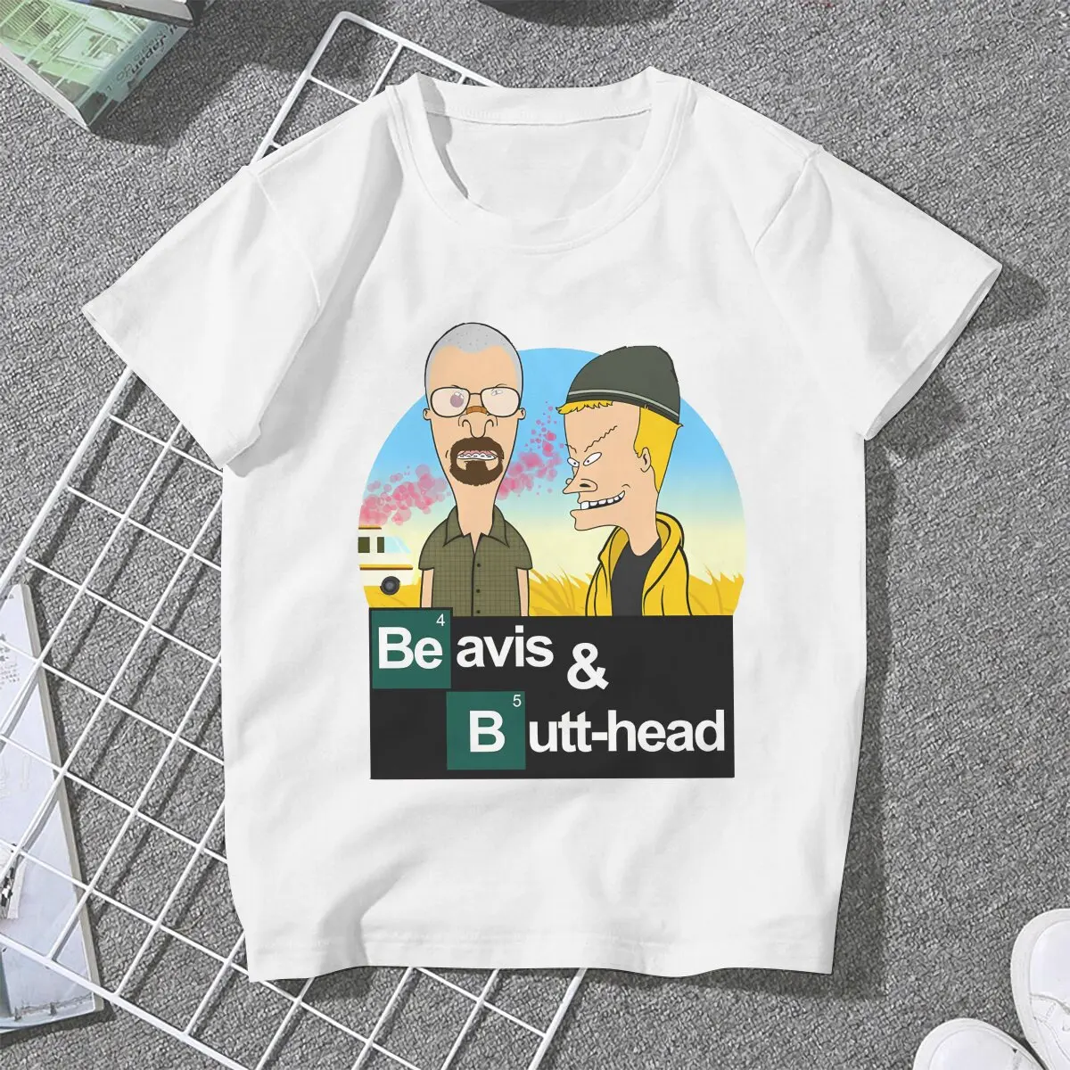 Movie Breaking Bad Beavis Essential Tshirt Graphic Women Tops Vintage Grunge Fibre Harajuku Polyester T Shirt