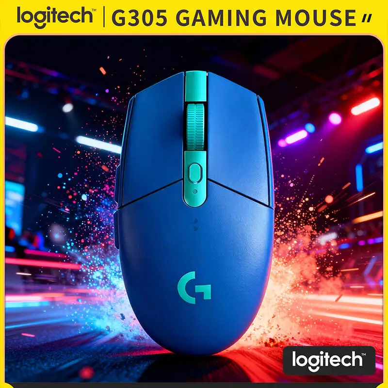 

Беспроводная игровая мышь Logitech G305, 12000 DPI HERO, 6 кнопок, 250 часов автономной работы, 99 г, легкая, для ПК, Mac, ноутбуков, геймеров