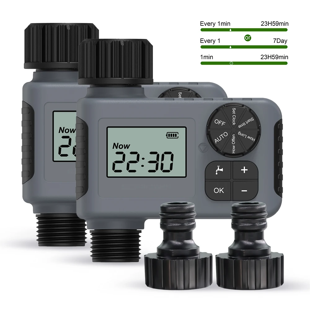 

MUCIAKIE Sprinkler Timer Garden Water Timer Programmable Outdoor Hose LCD Digital Controller for Automatic Waterproof Irrigation