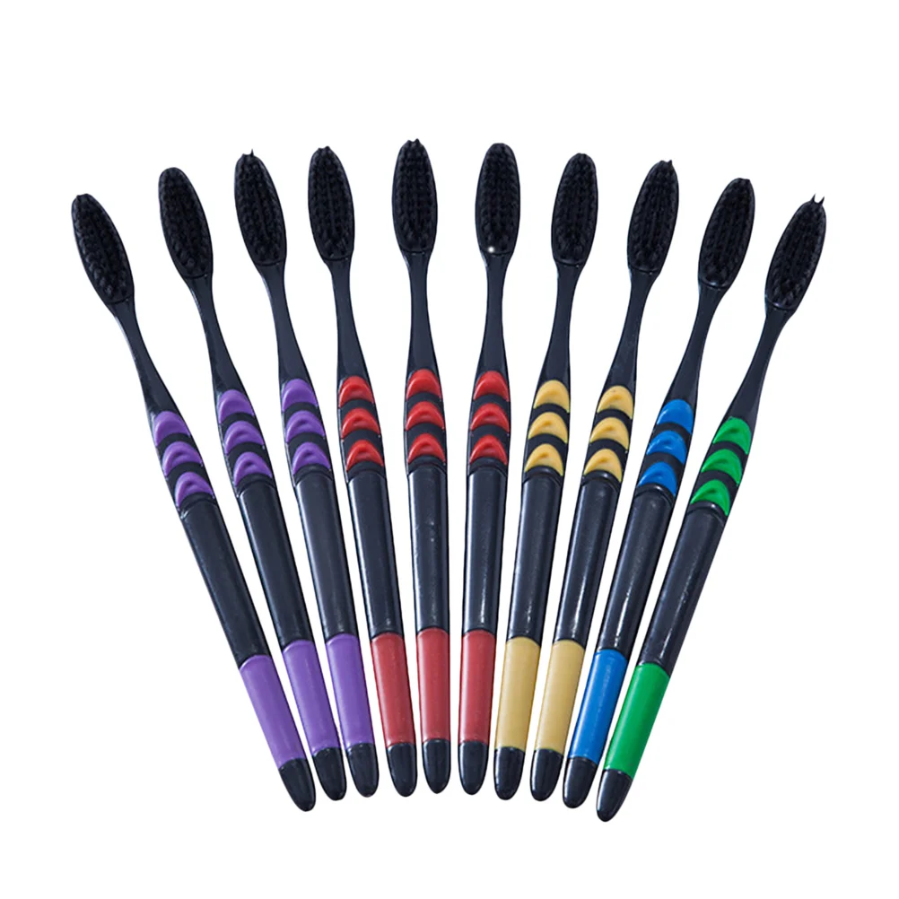 20 Pcs Bristles Toothbrush Full Head Cleaning Toothbrushes Soft Fur