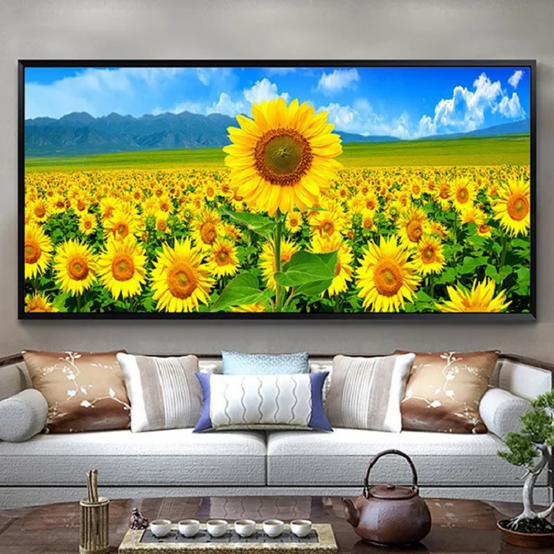 5D Diamond Painting Sunflower Large Living Room Bedroom Full Diamond Embroidery Home Decor Diamond Cross Stitch