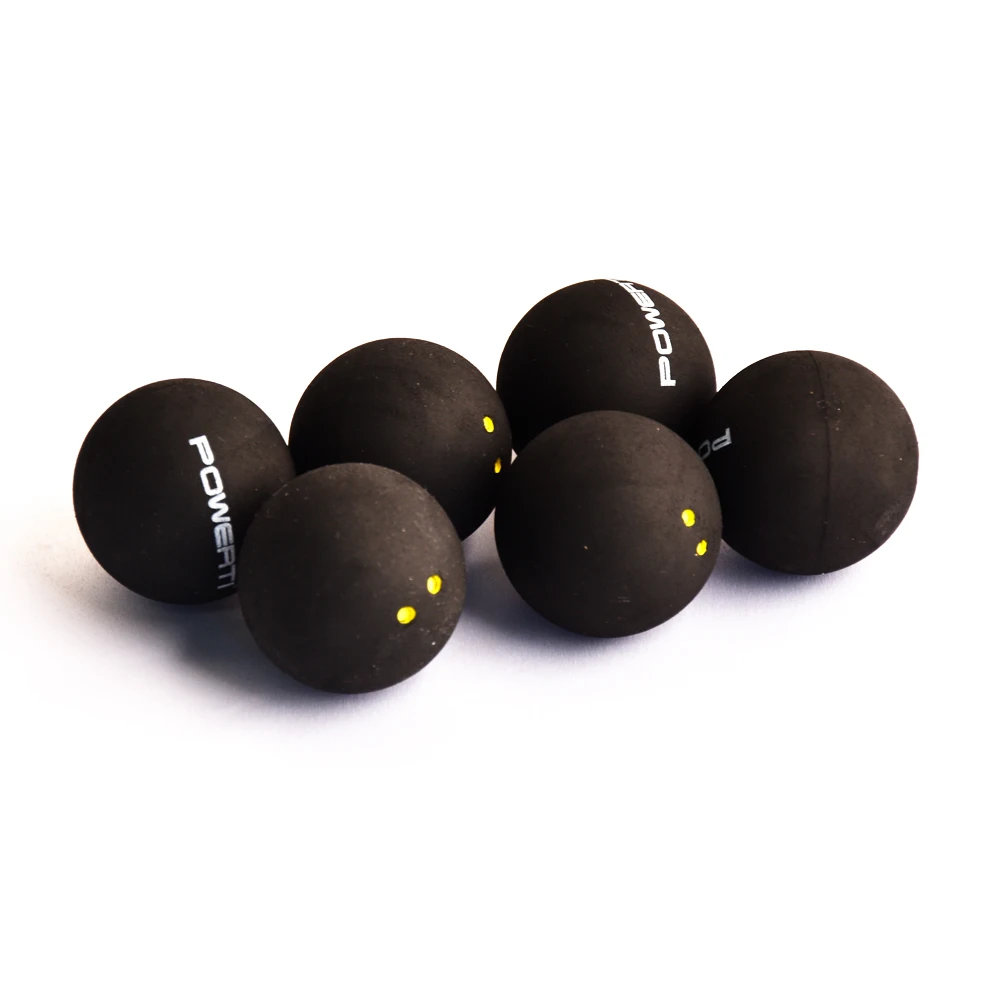 3-part Double Yellow Dot Squash Ball Custom Logo Professional high elasticity resistant to play For Training and Practice