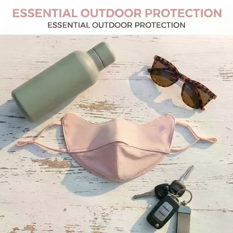 

Washable Ice Silk Face Mask Breathable Anti UV Dustproof Mesh Mask Lightweight for Cycling Hiking Gardening